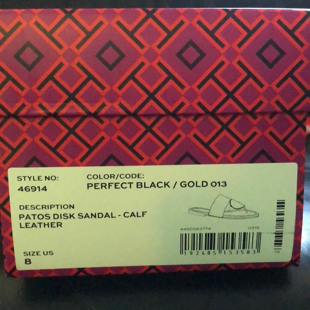 Tory Burch Patos Disk Sandal SZ 8